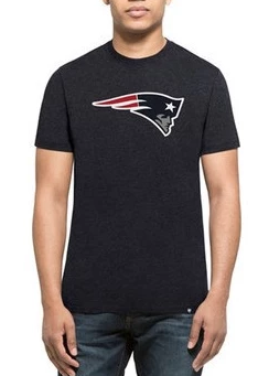 47 Mens NFL New England Patriots Navy Club Tee