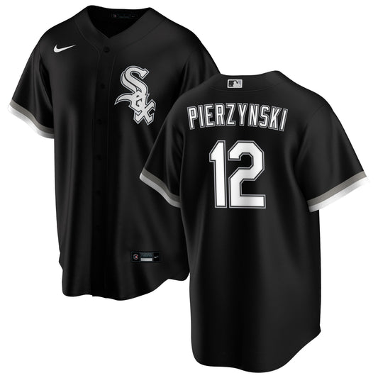 A.J. Pierzynski Chicago White Sox NIKE Replica Men's Alternate Black Jersey With Premium Lettering